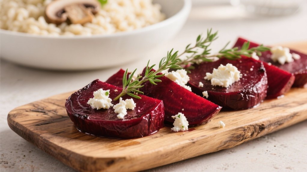 roasted beets with goat cheese