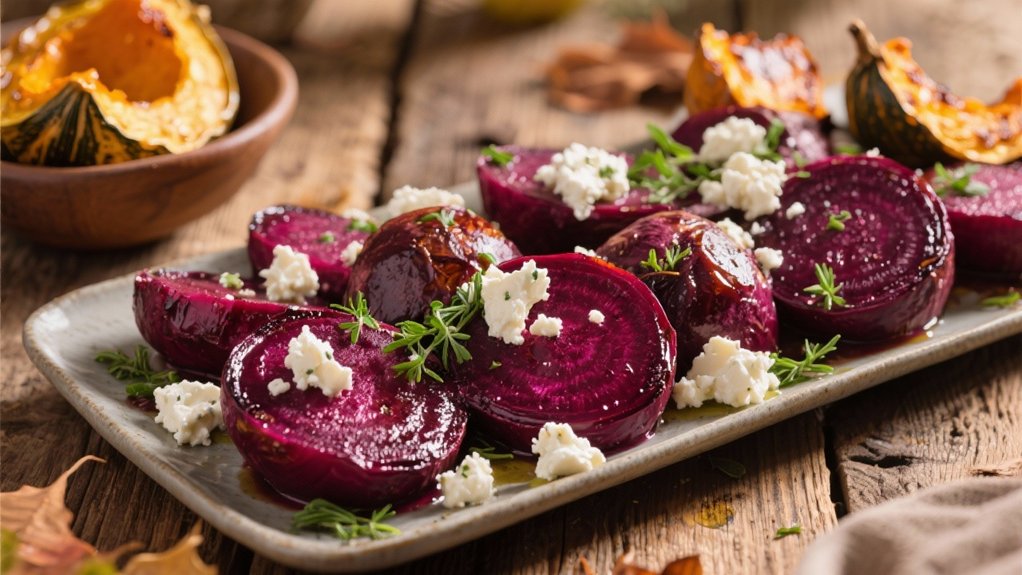roasted beets with goat cheese