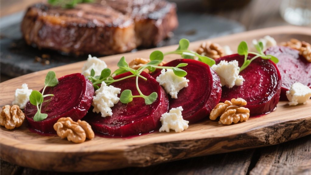 roasted beets with goat cheese