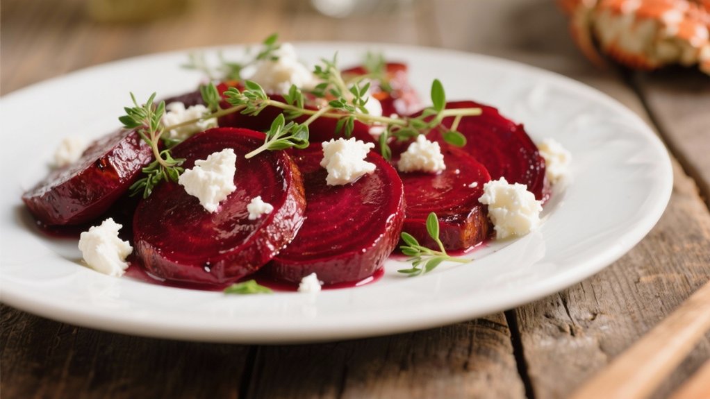 roasted beets with goat cheese