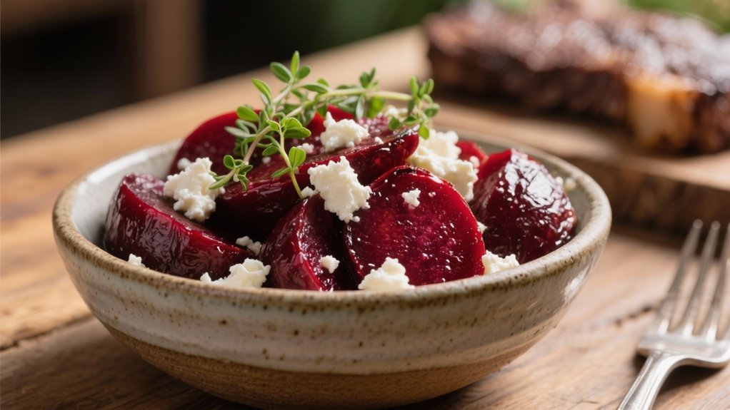 roasted beets with goat cheese