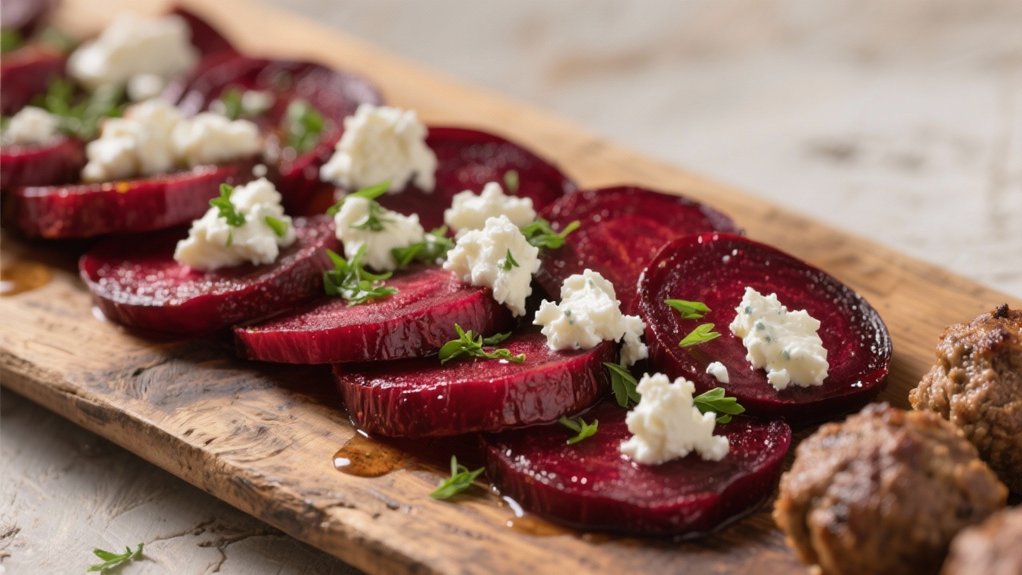 roasted beets with goat cheese