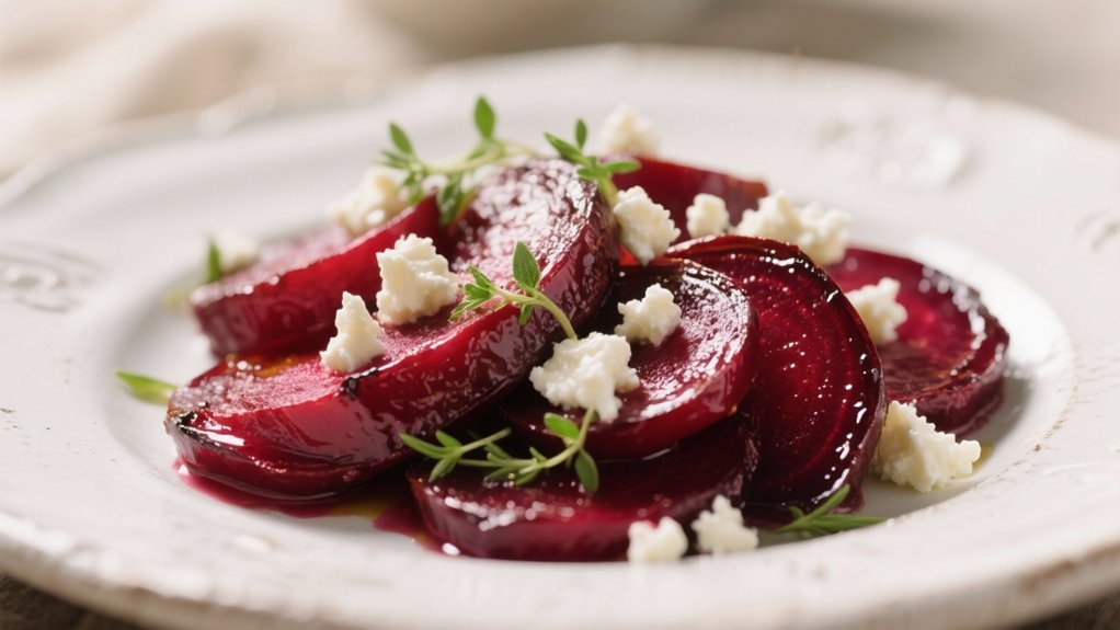 roasted beets with goat cheese