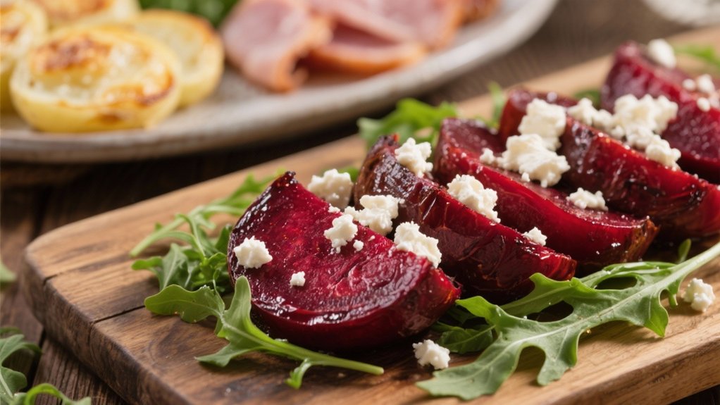 roasted beets with goat cheese