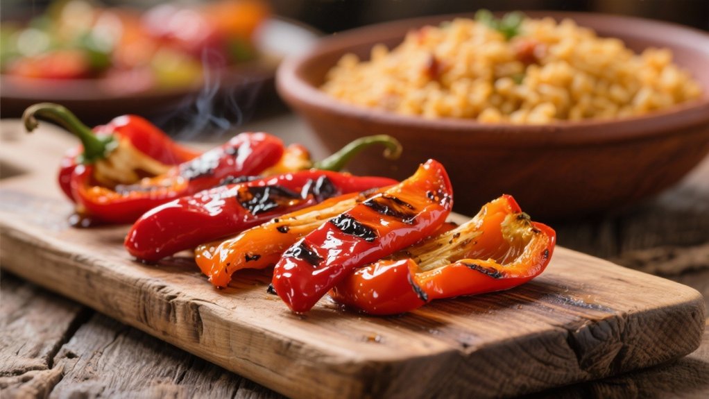 roasted bell pepper strips
