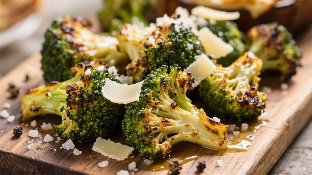 roasted broccoli with parmesan