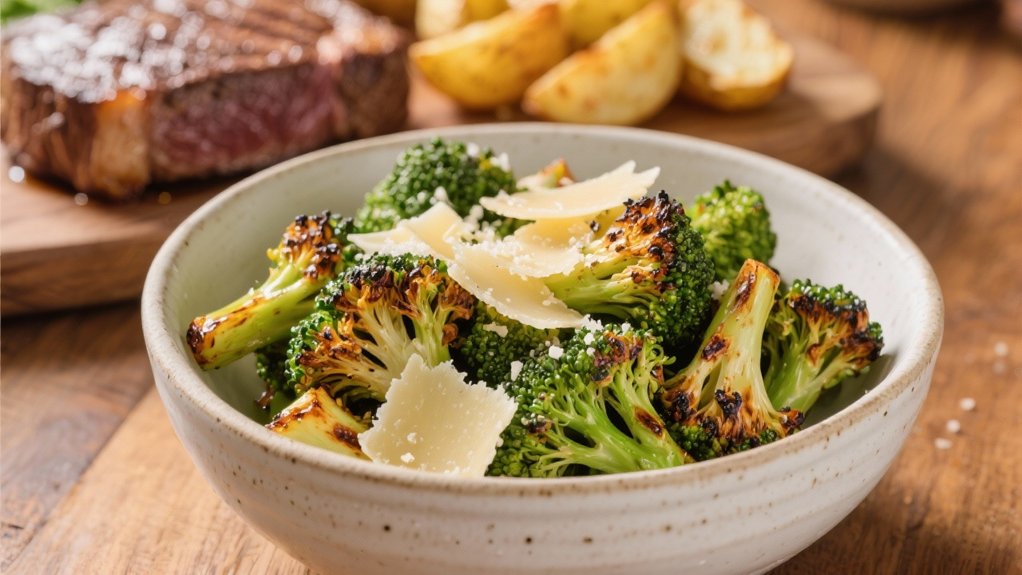 roasted broccoli with parmesan