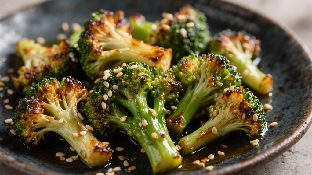 roasted broccoli with sesame