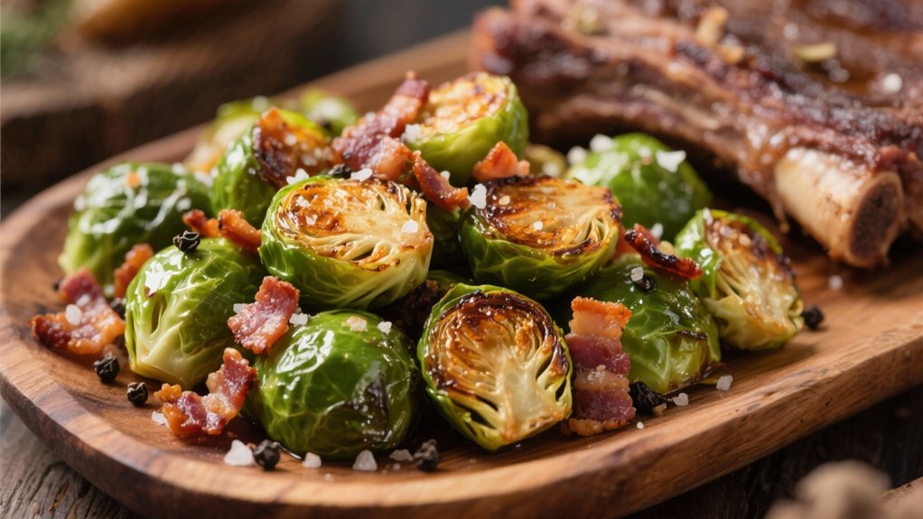 roasted brussels sprouts delightfully crispy