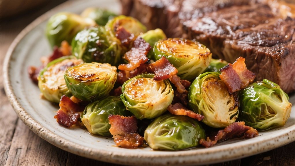 roasted brussels sprouts delightfully flavored