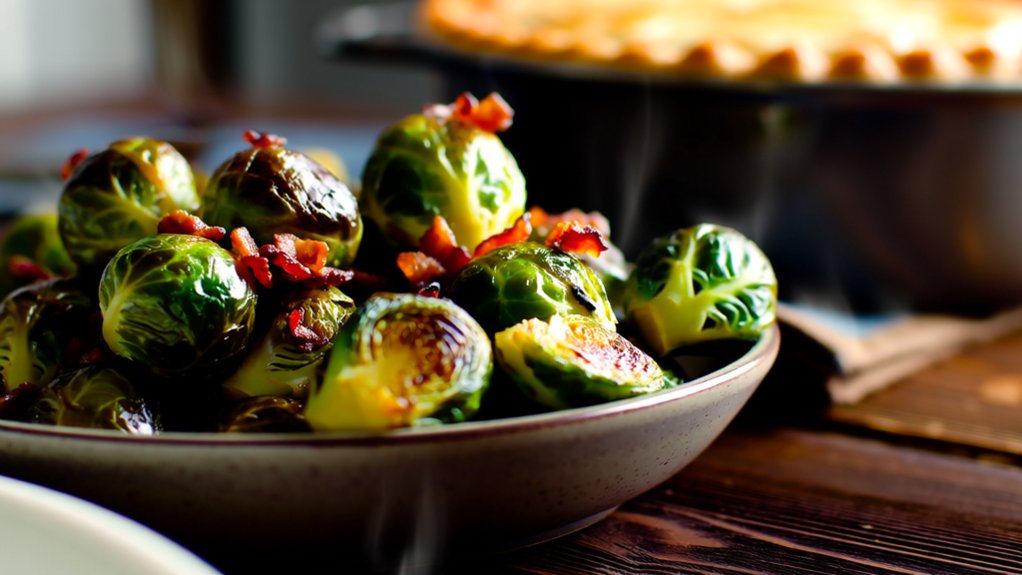 roasted brussels sprouts delightfully savory