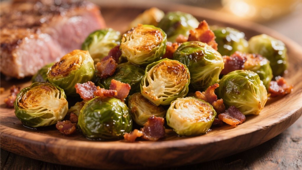 roasted brussels sprouts with bacon
