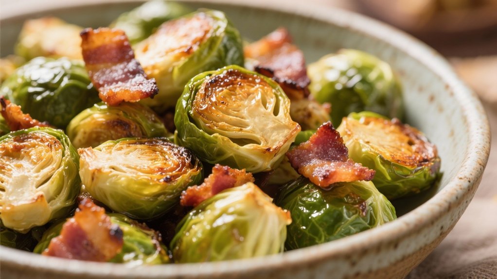roasted brussels sprouts with bacon