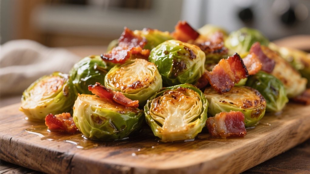 roasted brussels sprouts with bacon