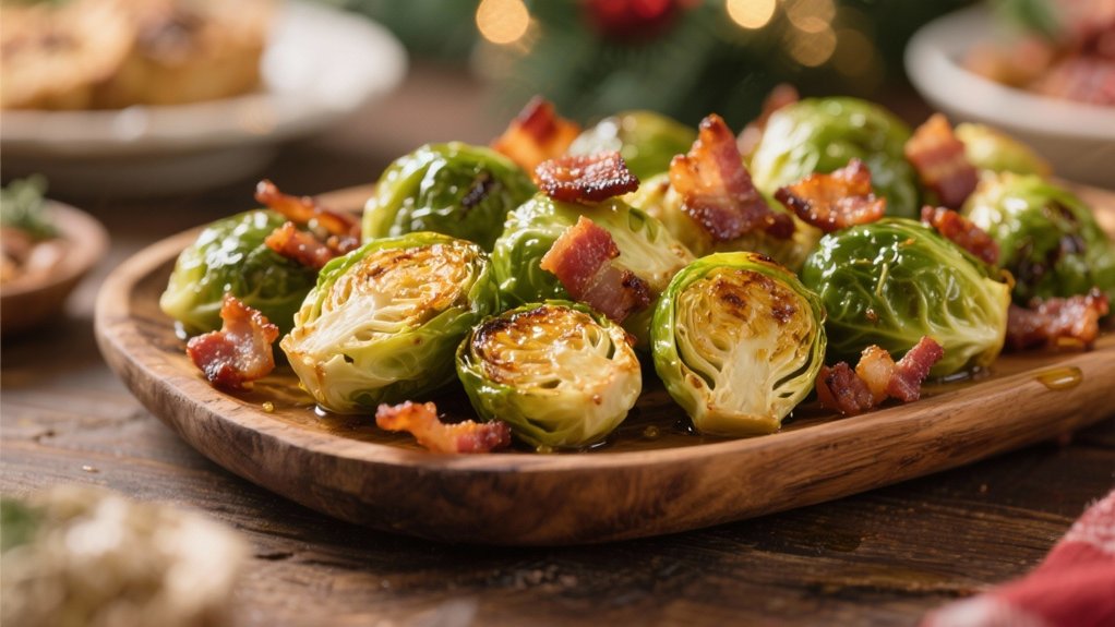 roasted brussels sprouts with bacon
