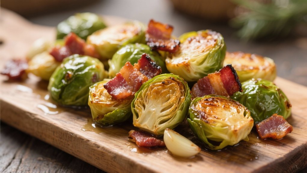 roasted brussels sprouts with bacon