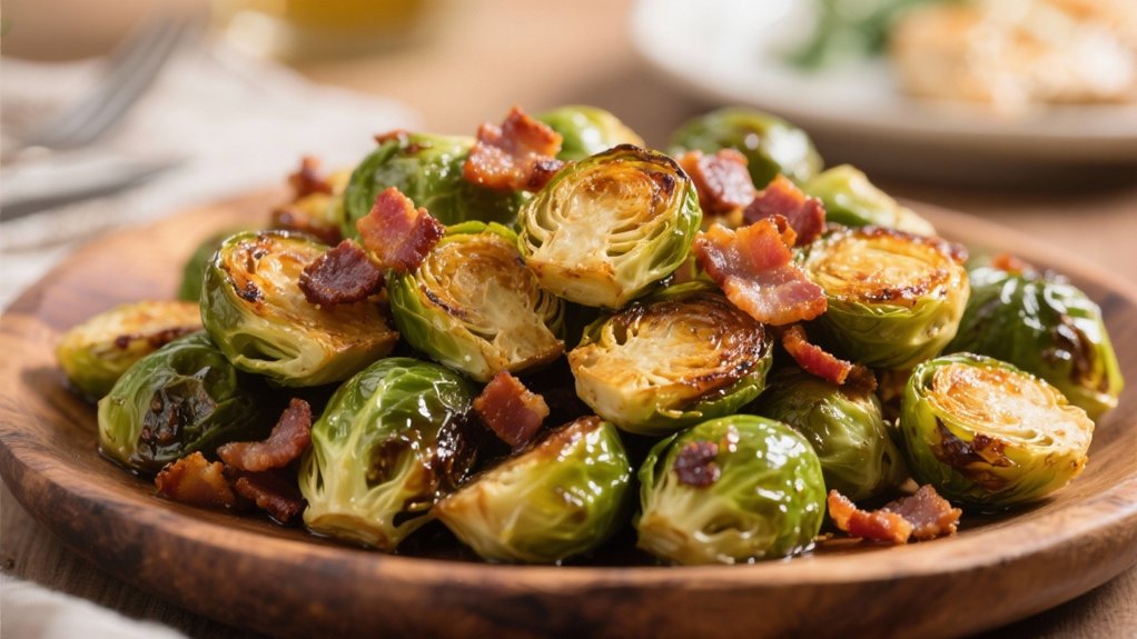 roasted brussels sprouts with bacon