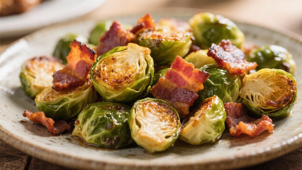 roasted brussels sprouts with bacon