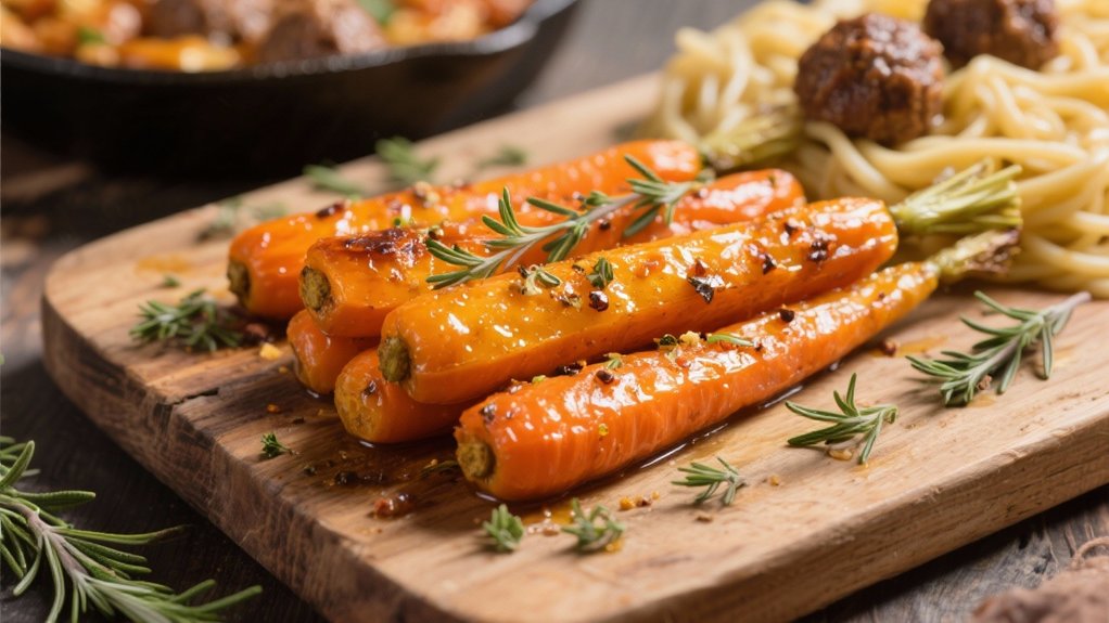 roasted carrots with herbs