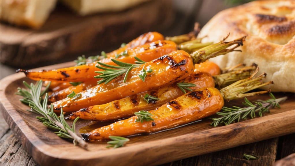 roasted carrots with herbs