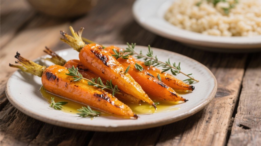roasted carrots with thyme