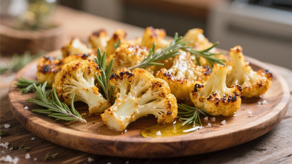 roasted cauliflower with herbs