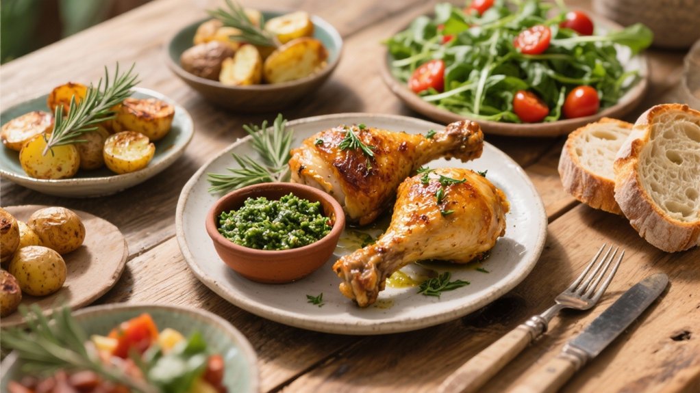 roasted chicken with tapenade