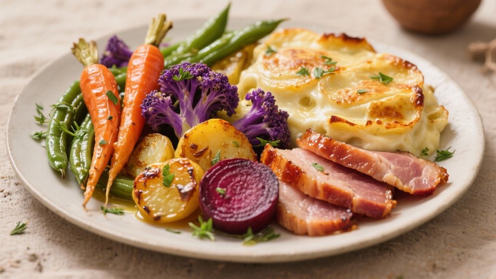 roasted colorful vegetable medley