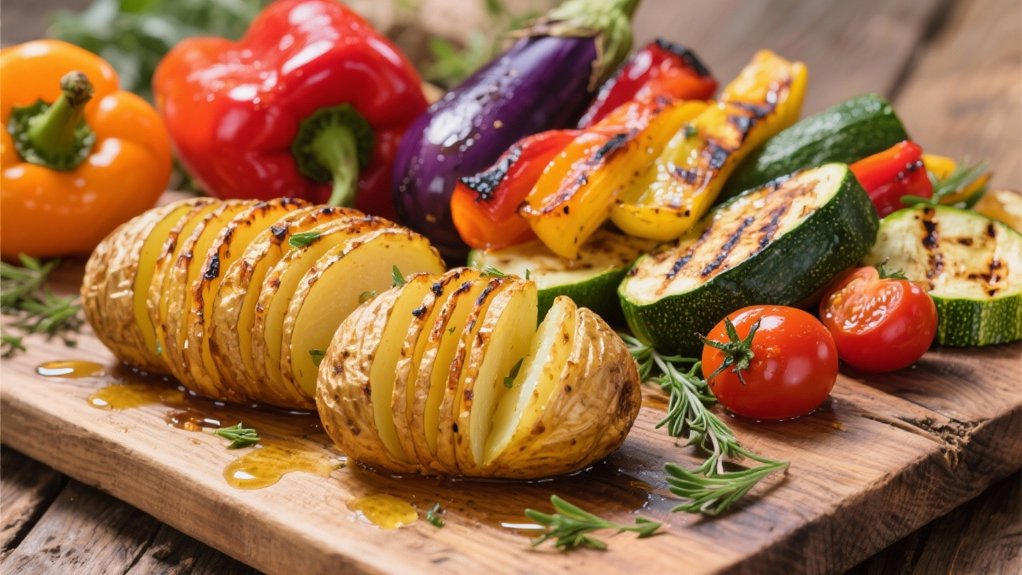 roasted colorful vegetable medley