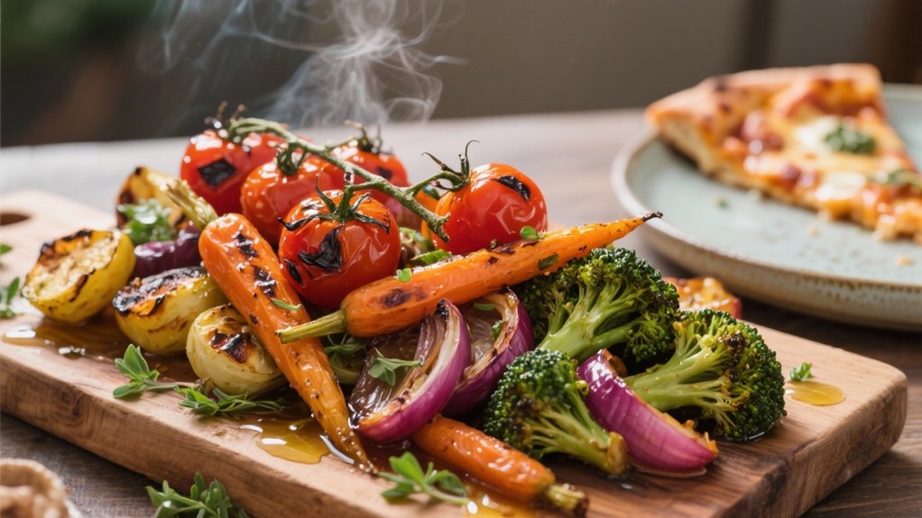 roasted colorful vegetable medley