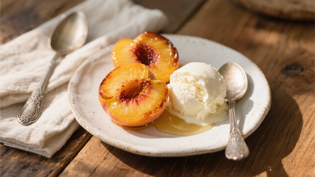 roasted peaches with honey