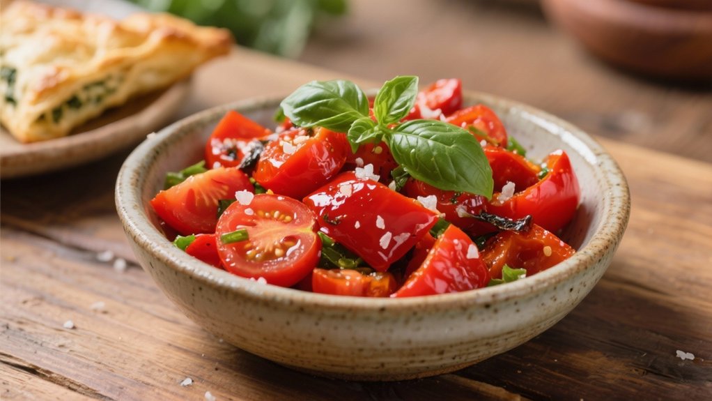 roasted pepper tomato salad