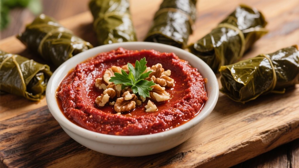 roasted pepper walnut dip