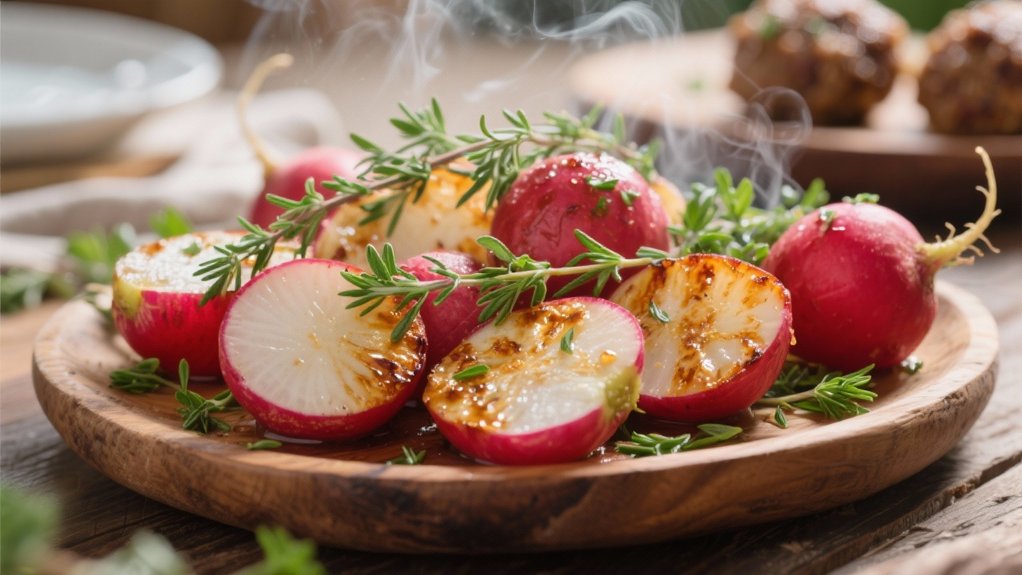 roasted radishes herb infused delight
