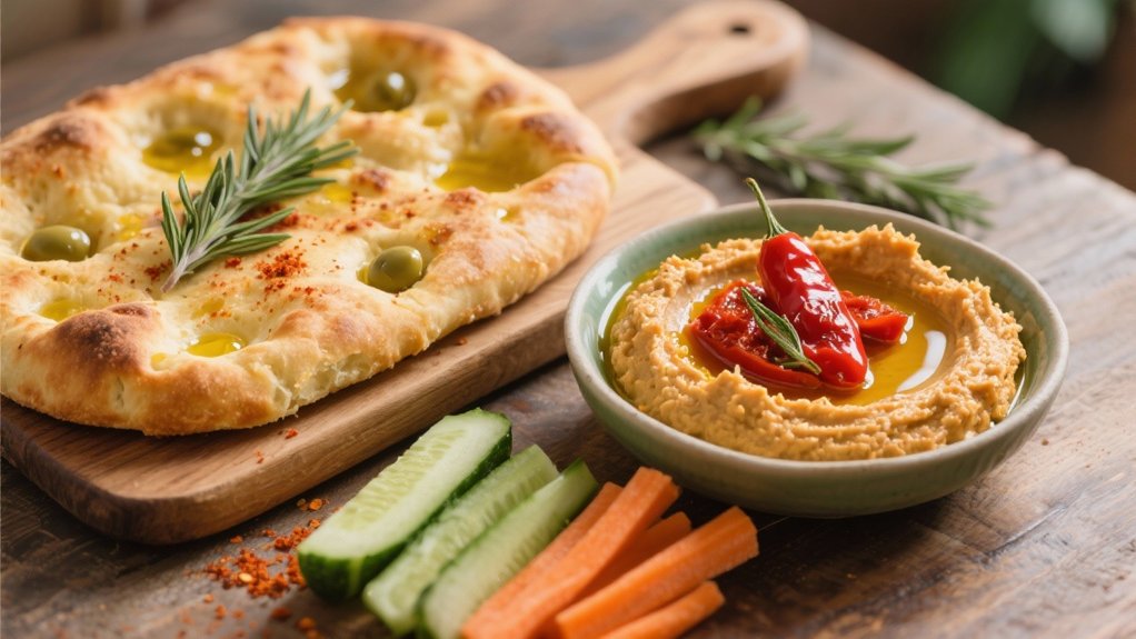 roasted red pepper hummus delight