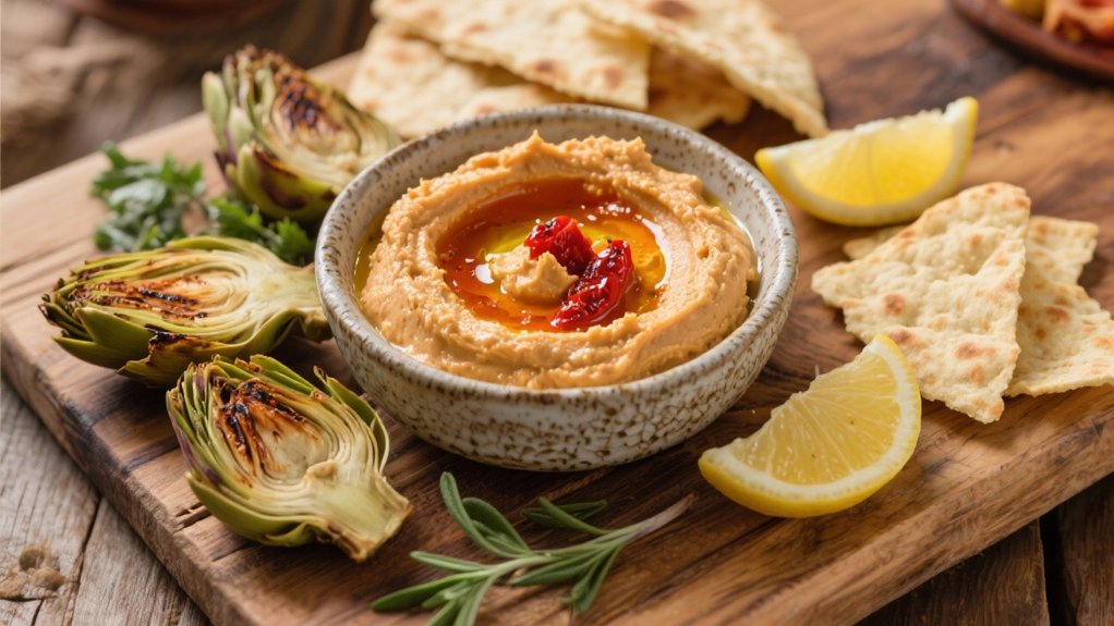 roasted red pepper hummus delight