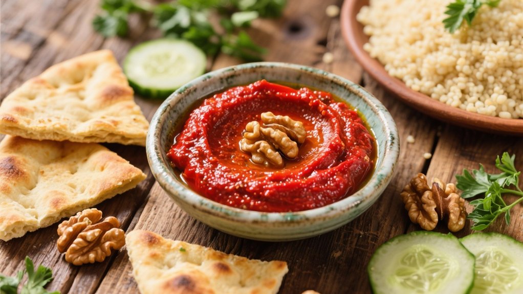 roasted red pepper walnut dip