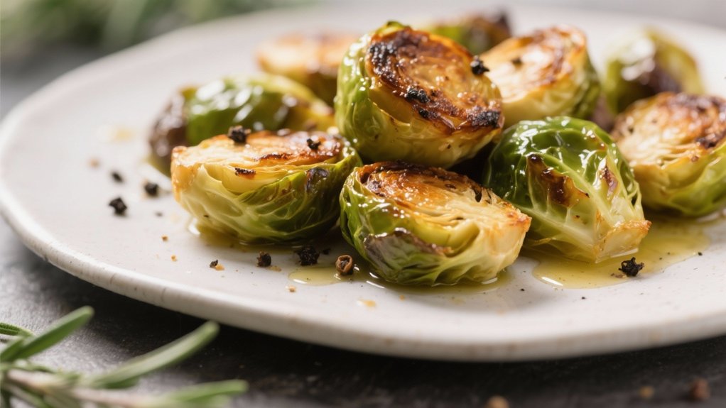 roasted sprouts with bacon