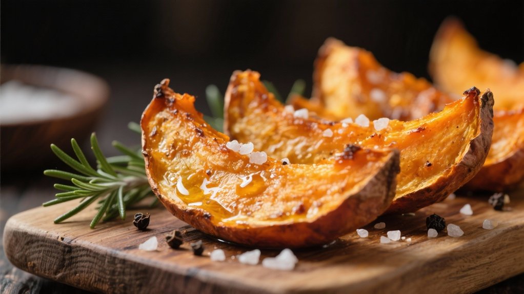 roasted sweet potato wedges