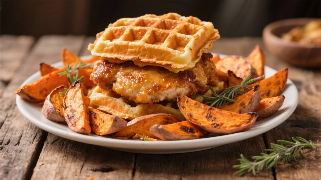 roasted sweet potato wedges