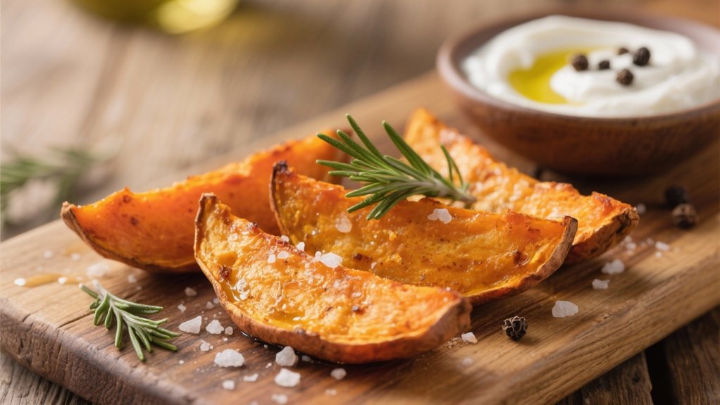 roasted sweet potato wedges
