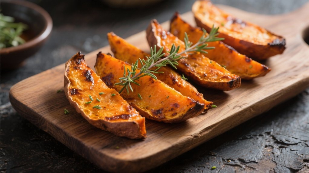 roasted sweet potatoes complement bulgogi