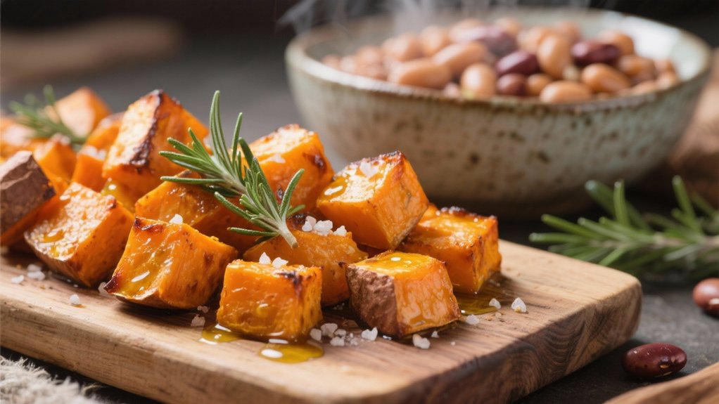 roasted sweet potatoes meal