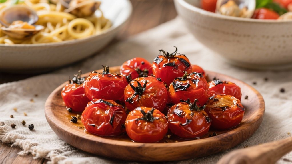 roasted tomatoes enhance pasta
