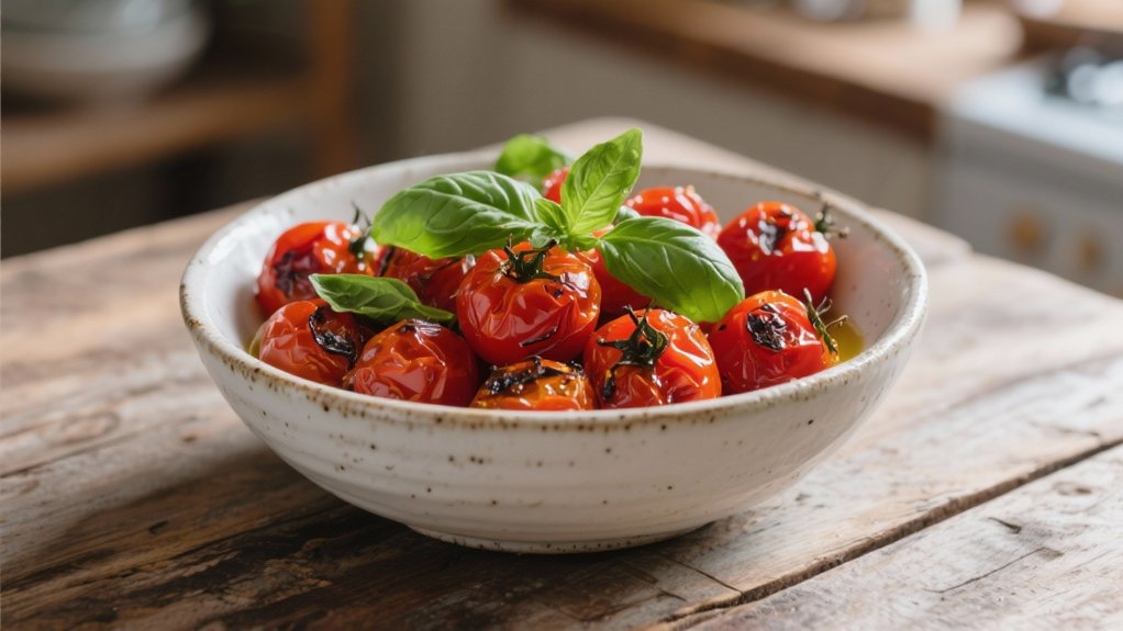 roasted tomatoes enhance pasta