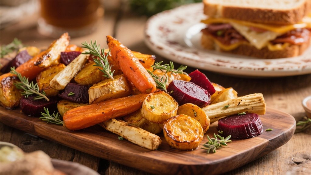roasted vegetables complement reuben