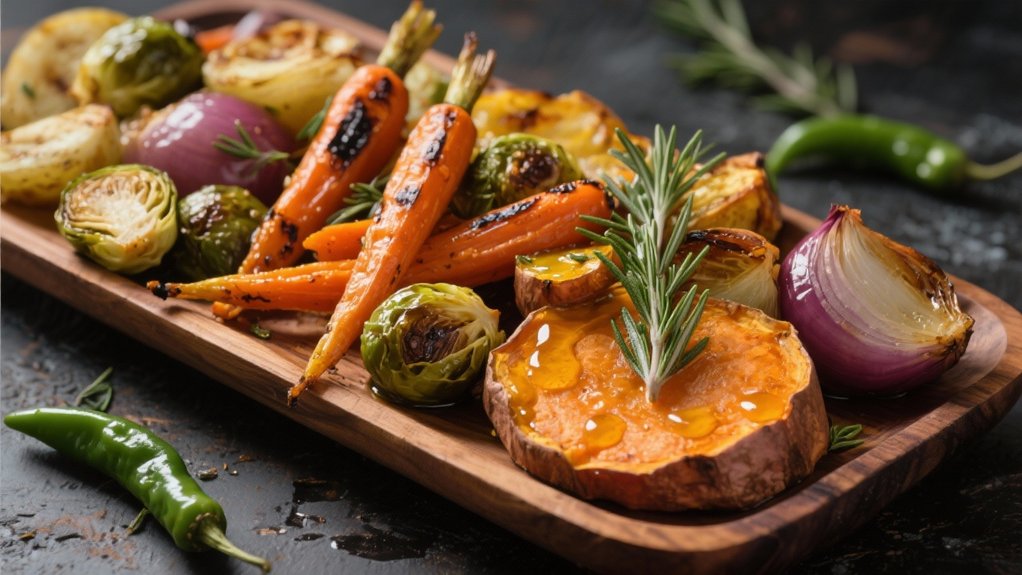 roasted vegetables with chili