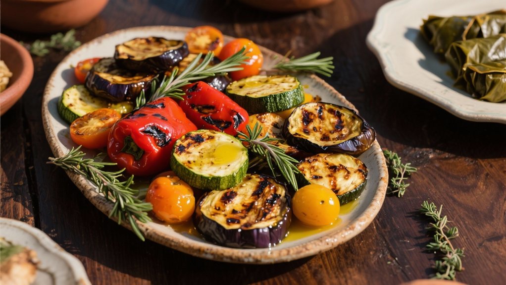 roasted vegetables with herbs