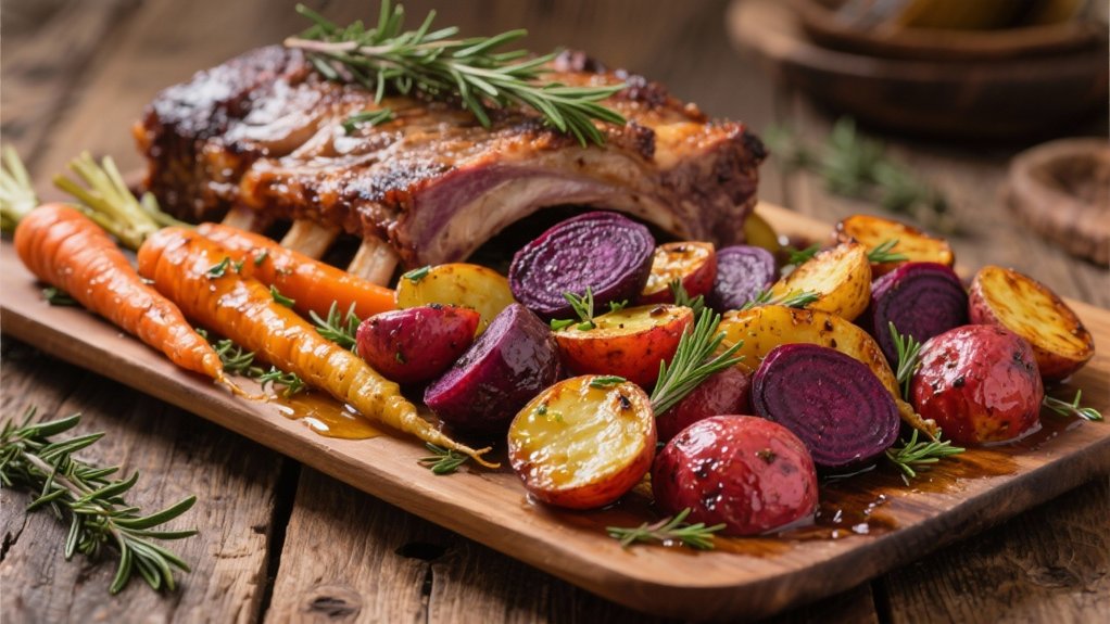 roasted vegetables with herbs