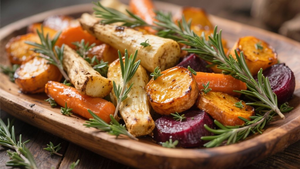roasted vegetables with herbs